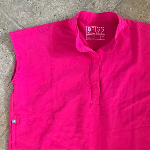 Figs Hot Pink Rafaela Top XS / Jogger XS - Picture 4 of 5